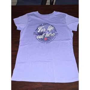 Tractor Supply Purple Short Sleeve Tee Shirt Size X-Large